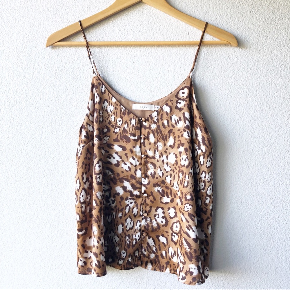 Lush cheetah print flowy top